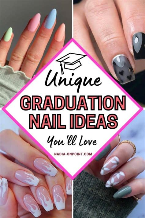 short graduation nails|nail polish for graduation.